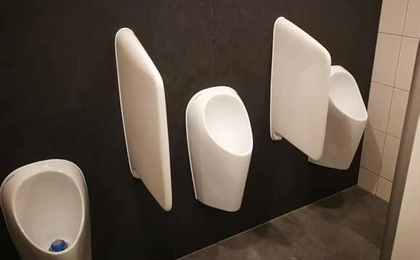Airport using URIMAT waterless urinals