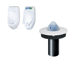 Membrane odor trap for urinals